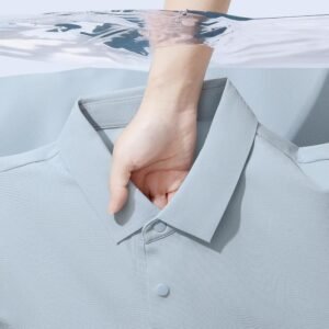 ZT998#6.7 oz Seamless Waffle Knit Polo Shirt