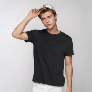 BY59000#7.8 oz 40s Double Yarn Cotton Crew Neck T-Shirt | Premium Short Sleeve Tee | Custom Blank T-Shirts Wholesale