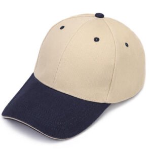 BYSA4#280G Brushed Cotton Two-Tone Baseball Cap